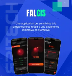 L'application de sensibilisation a la drépanocytose Falcis, créée par une étudiante d'Epitech Toulouse