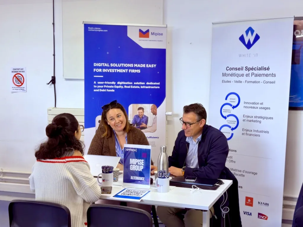 Entreprises partenaires et étudiants d'Epitech Paris lors d'un career meeting