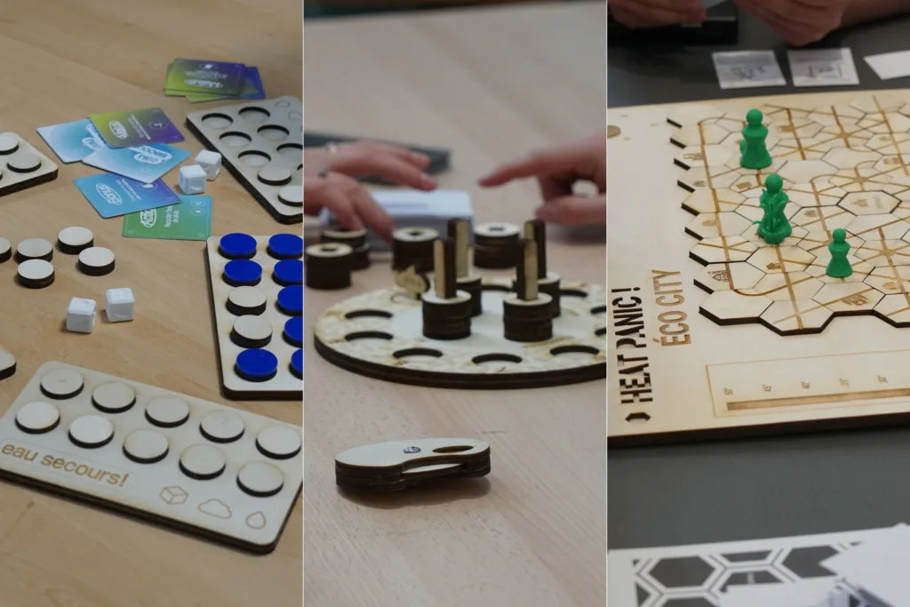 Montage des jeux créés par les étudiants Epitech Rennes lors du hackathon POCL #5