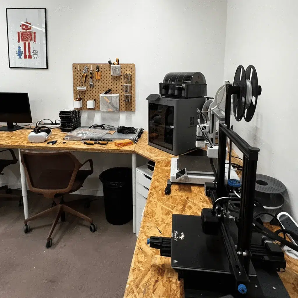 Espace de travail pour les étudiants hub innovation Epitech Mulhouse