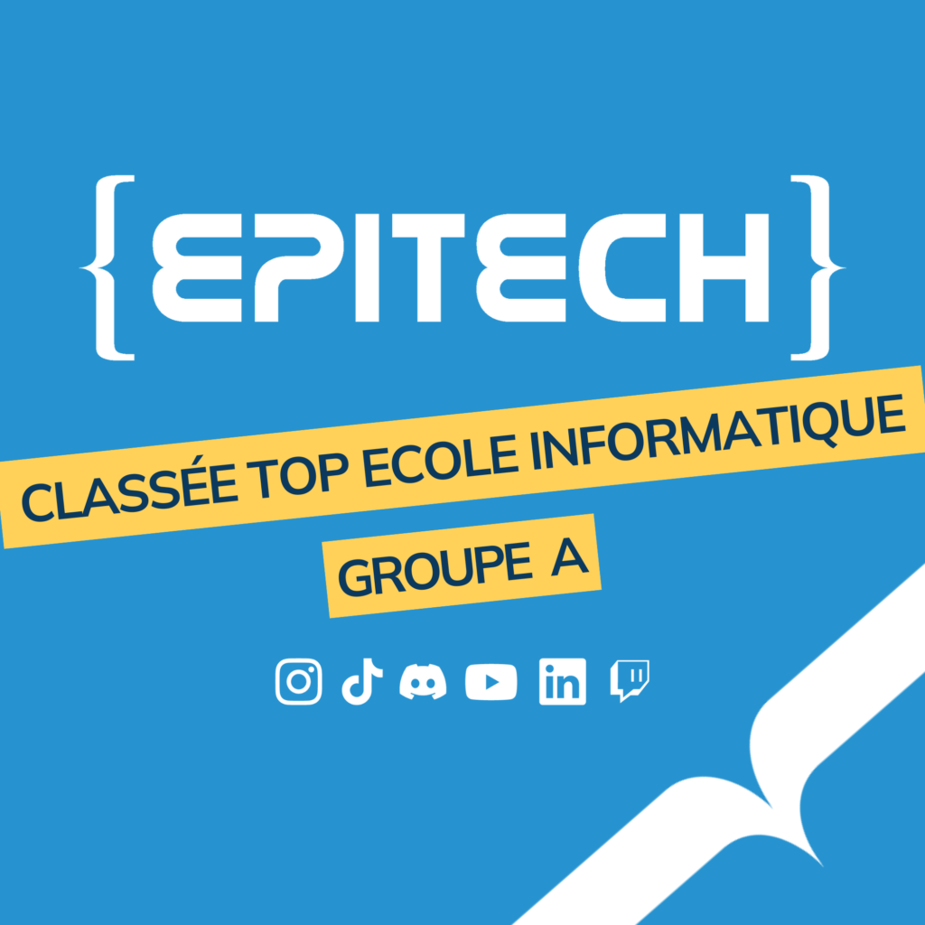Epitech dans la A-List des écoles d’informatique : top 3 des meilleures écoles de France