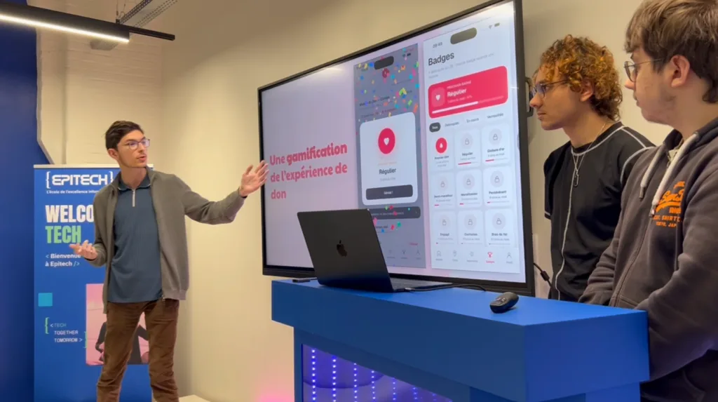Hackathon solidaire Epitech Mulhouse : présentation de la gamification dans le projet du groupe gagnant