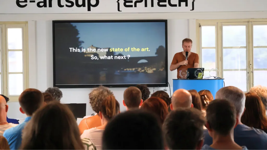 Étudiants du Programme Grande École d'Epitech Nantes en présentation Keynotes