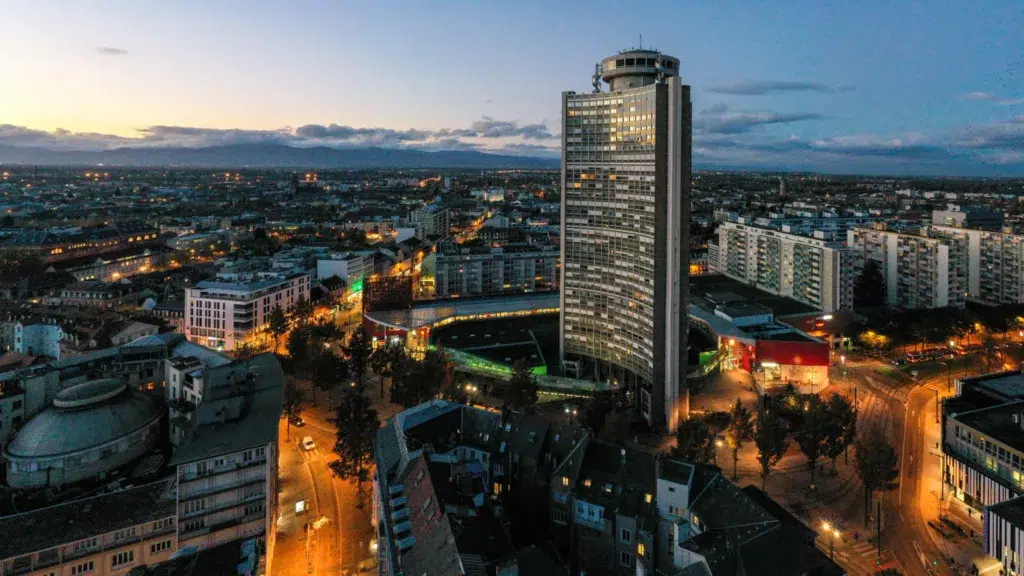 Vue du centre-ville de Mulhouse